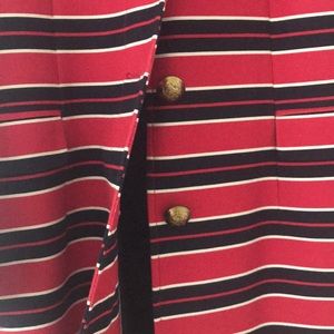 EUC Banana Republic Striped Fall Lady Coat